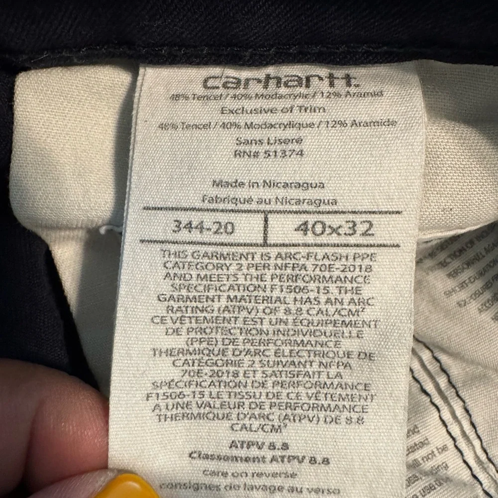 Carhartt Men's‎ Flame Resistant Force Relaxed Fit Ripsstop Cargo Work Pants - Picture 6 of 7